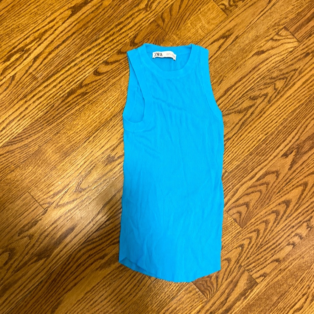 Zara blue tank top
